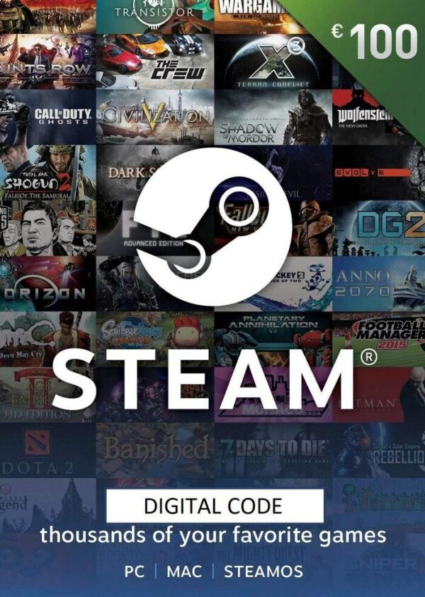 Carte Steam 100€