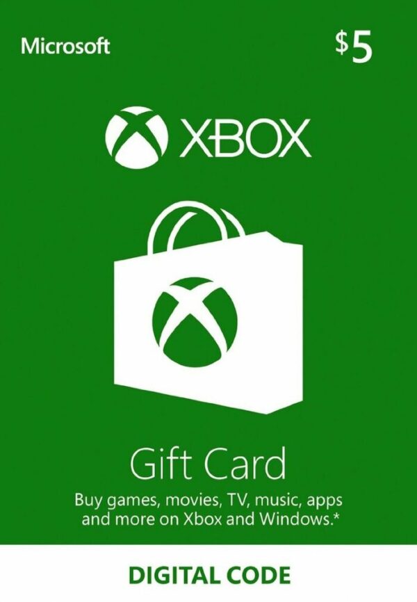 carte Xbox Live 5$