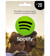 Carte Spotify Premium 20 USD