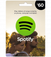 Carte Spotify 60 USD (6mois)