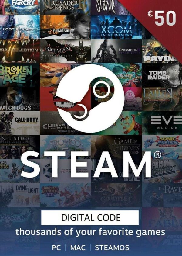 Carte Steam 50$