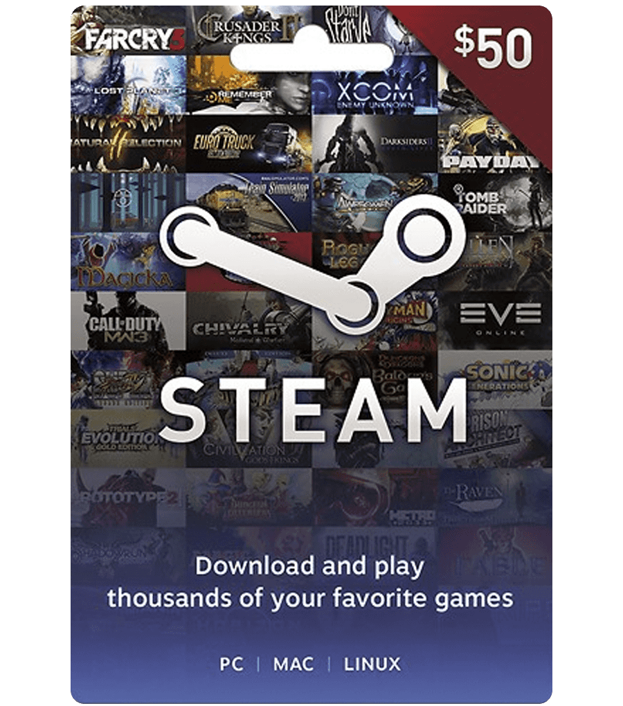 Carte Steam 50 USA Carte Cadeau Steam 50 USD Zoneplay.ma